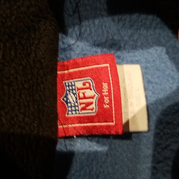 NFL for Ladies Lions 1/4 zip pullover fleece 2 front pockets sz L - Picture 6 of 7